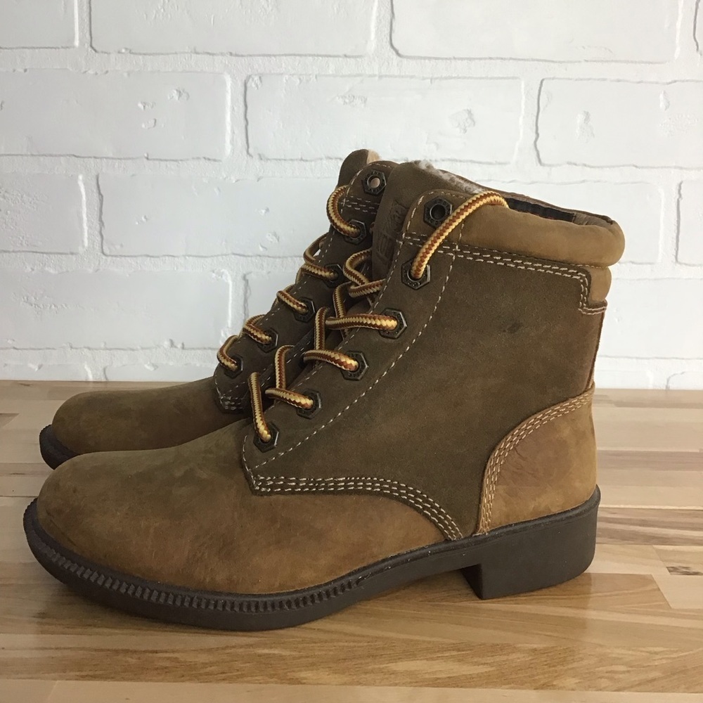 KODIAK leather lace up ankle boots brown size 5